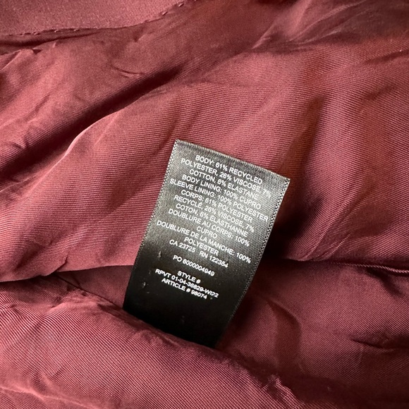 BABATON REGULAR FIT Burgundy Blazer - Picture 5 of 8